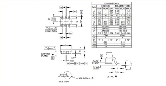 RCLAMP0504S.TCT 外形尺寸
